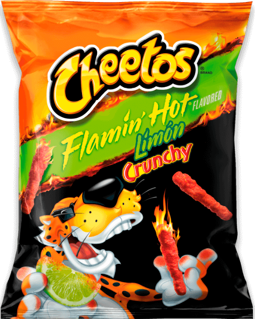 Bag of CHEETOS® Crunchy FLAMIN' HOT® Limón Cheese Flavored Snacks