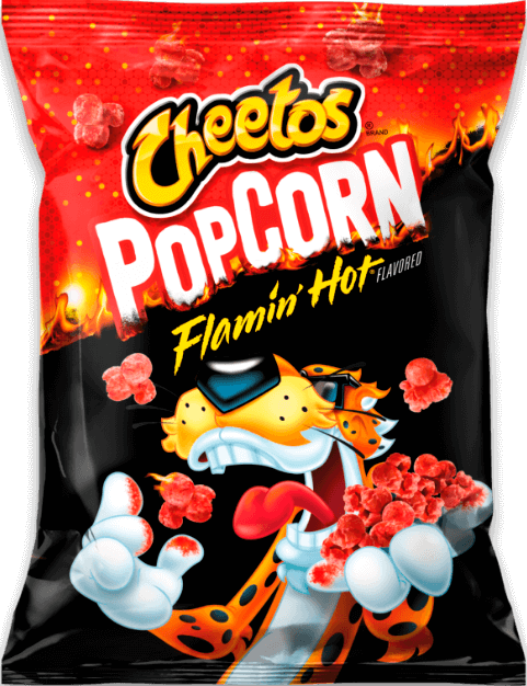 Bag of CHEETOS® FLAMIN' HOT® Popcorn Flavored Snacks